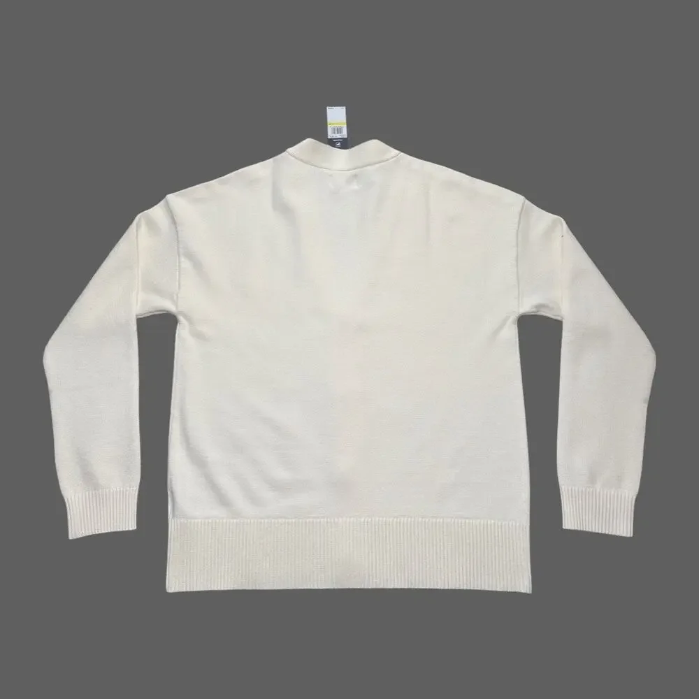 Fila Casa Baseline Cardigan White Size Medium NWT Unisex